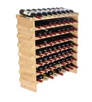 Weinregal Weinständer für 72 Flaschen, BambusßFlaschenregal