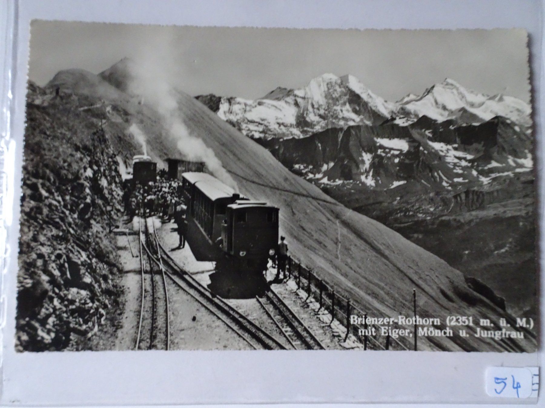 Cartoline postali: Alte Postkarte Brienzer-Rothorn mit Bahn – Usato da Schönenwerd venduto da schnitzunddrunter