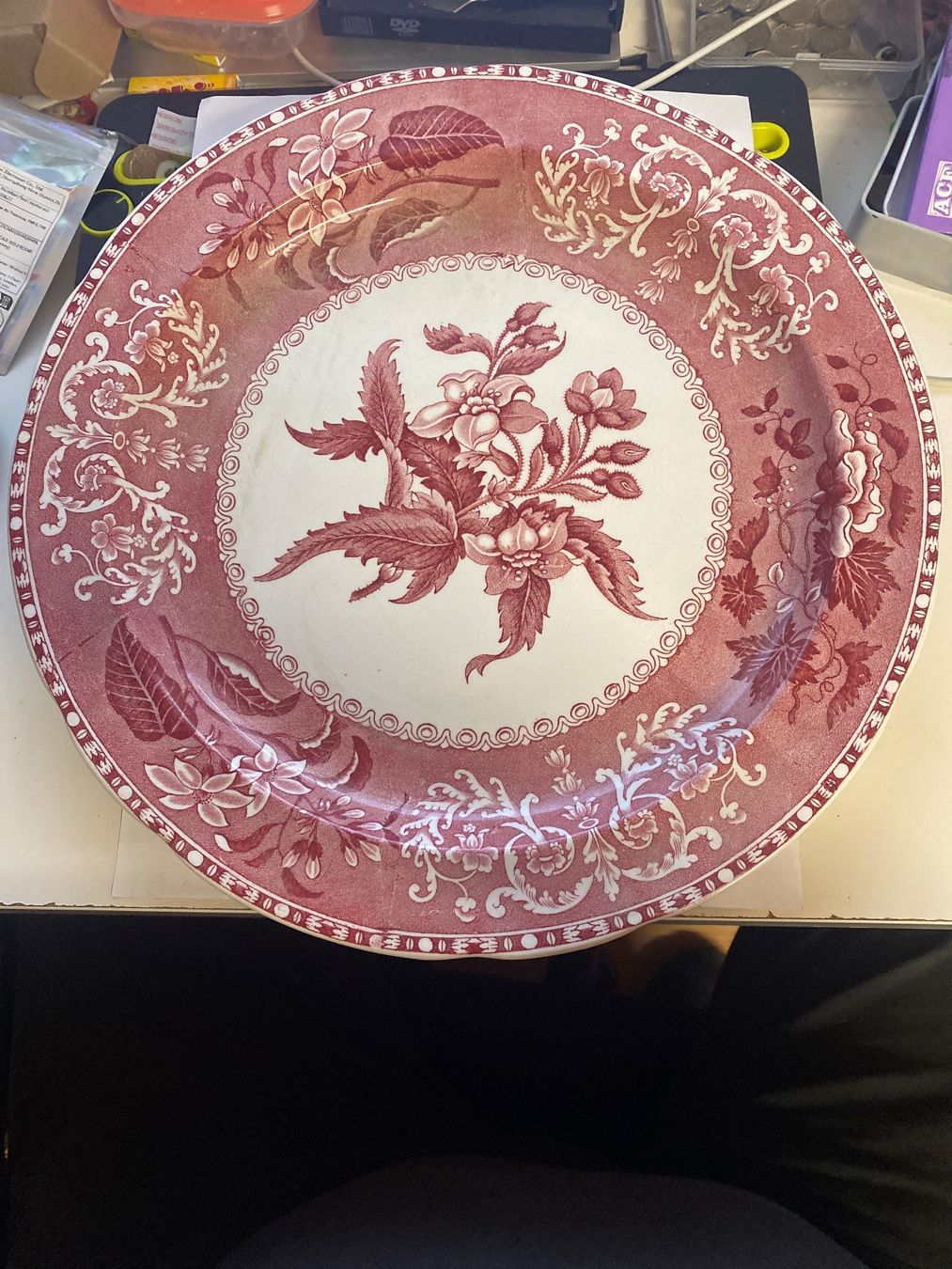 Teller: Assiette Spode Camilla Copeland rouge – Gebraucht aus Le Brassus von cinema13