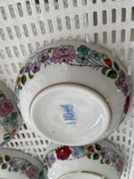 6 Dessertschalen Kalocsa Ungarn, Handbemalt, Top Zustand