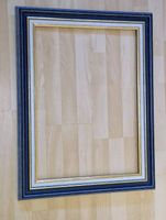 Vintage Fotorahmen, Holz, Blau/Gold - Sommer Deko!