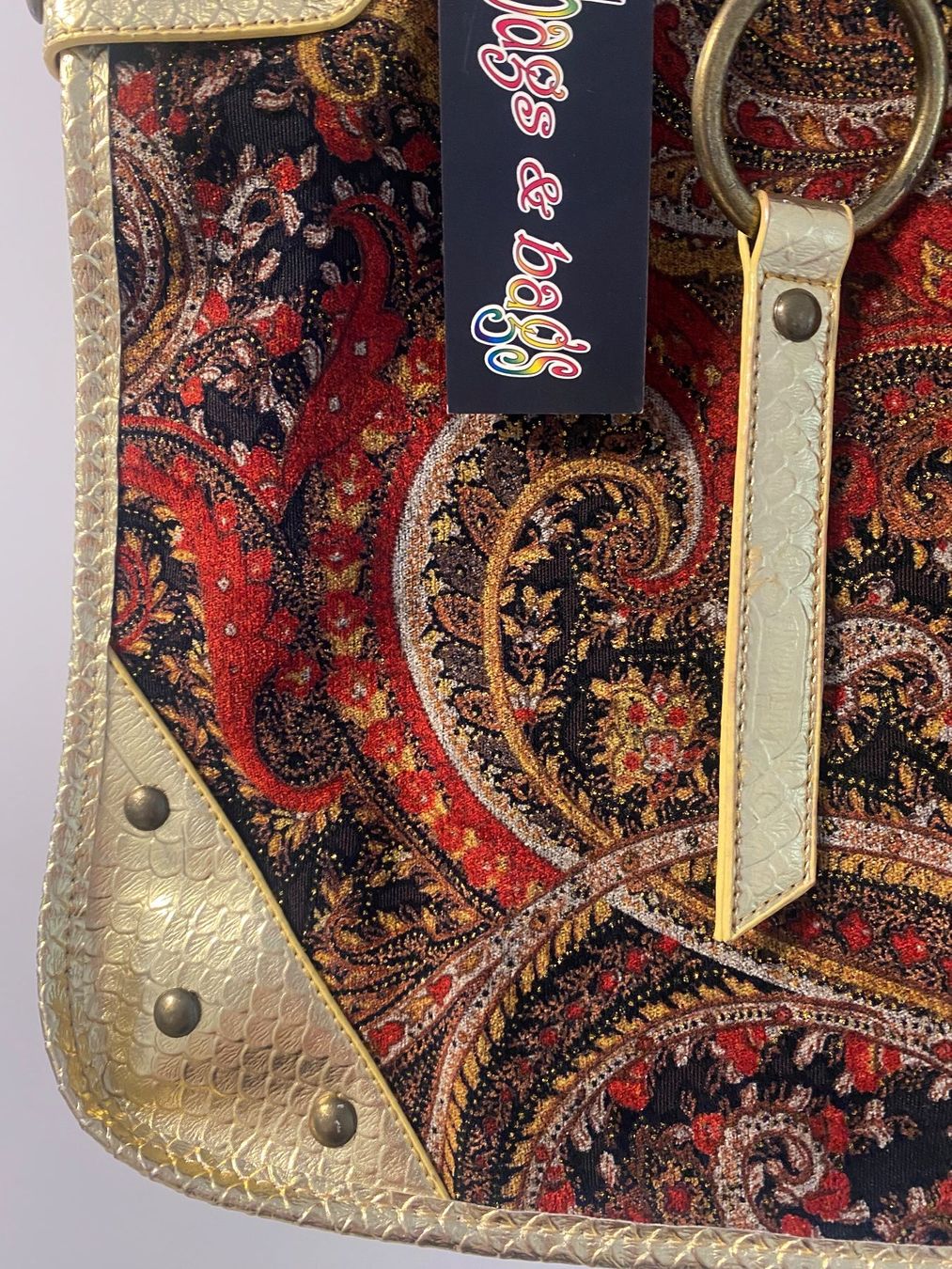 Taschen für Damen: Vintage Tasche gold/samt – Gebraucht aus Arni AG von Mimo007 1