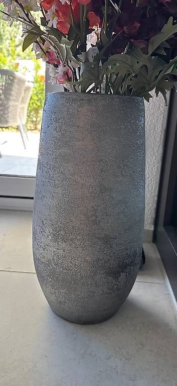 Vase & Récipients: Vase Silber Bronze 45 cm hoch NP 70.- – Neuf (Voir description) à Spreitenbach par jeremydaniels.ch 1