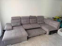 Wohnlandschaft / Sofa – Grau