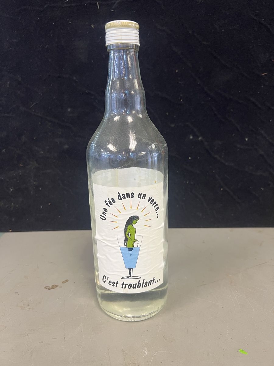 Bevande alcoliche:  Absinthe fée verte Alcool de bouche Räber 96.1 Vol. %  – Usato da Genève venduto da Leboucheoreilles