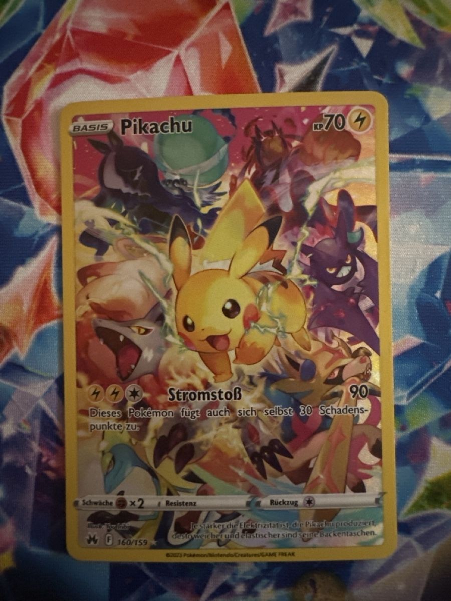 Pokémon Sammelbilder & Trading cards: Pokémon Karte Pikachu Basis 0160/153 – Neu (gemäss Beschreibung) aus Muttenz von SarahLisa01