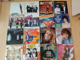 Schallplatten Sammlung 16 Stk. 7 Zoll Platten divers gute...