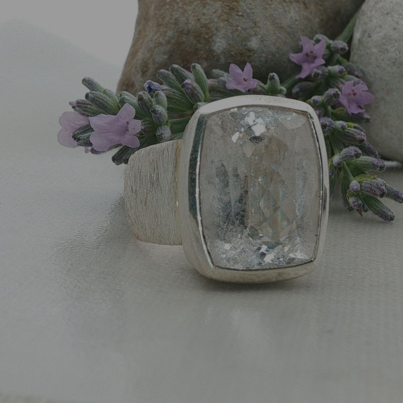 Olga Ribler Anelli: Unikate Silber Ring 925 Grösse 56 mit Beryll – Nuovo (secondo la descrizione) da Luzern venduto da Schmuckoutlet 5