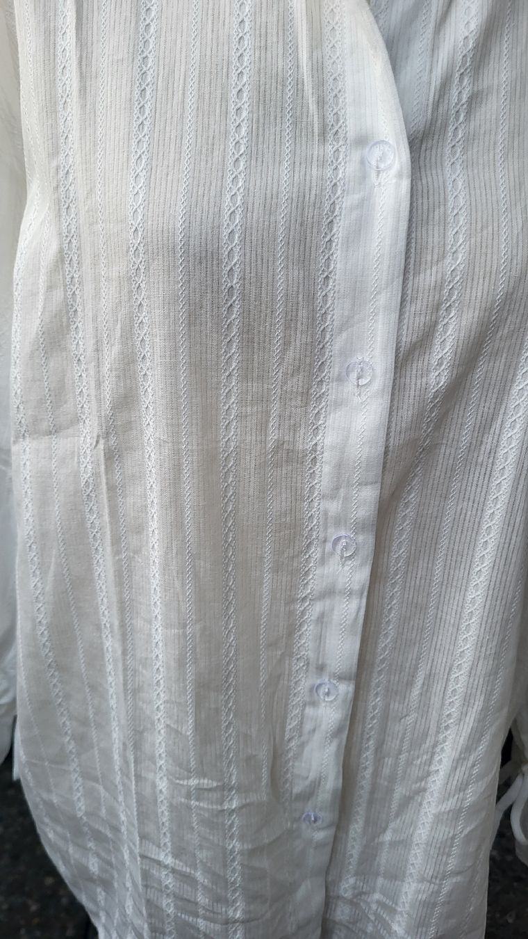 Camicette: Blouse-chemise blanche en coton  – Nuovo e nell'imballaggio originale da Fribourg venduto da VictoriaShop7 3