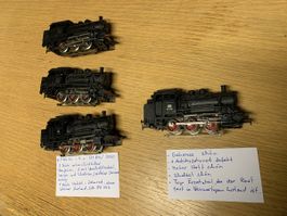 Märklin 4 Dampfloks.CM800/3000,gebraucht,defekt,Inte15