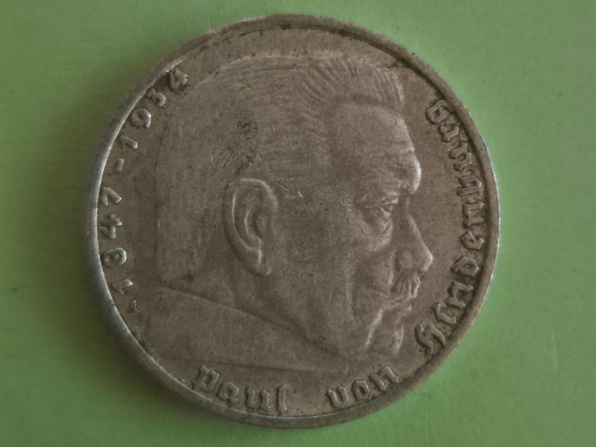 Tutti le monete: 2 Deutsche Reichsmark 1937 - Silber – Usato da Jona venduto da gnaumann1900 1