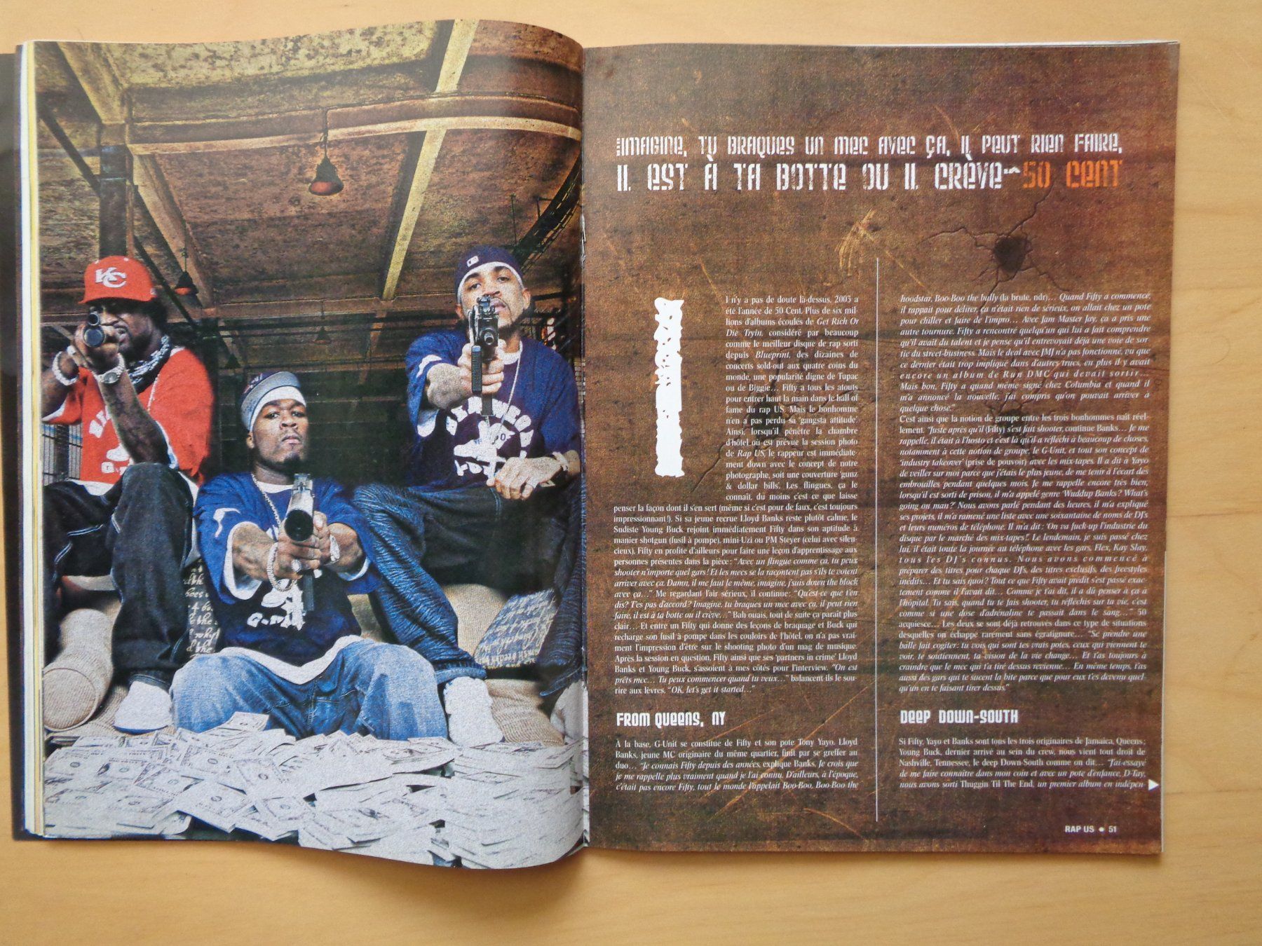 CD: Rap US Magazine 2003 G-Unit 50 Cent Madlib Raekwon AZ + CD – Usato da Romainmôtier venduto da Oaxaca9 5