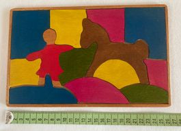 Holz-Puzzle Kind mit Pferd