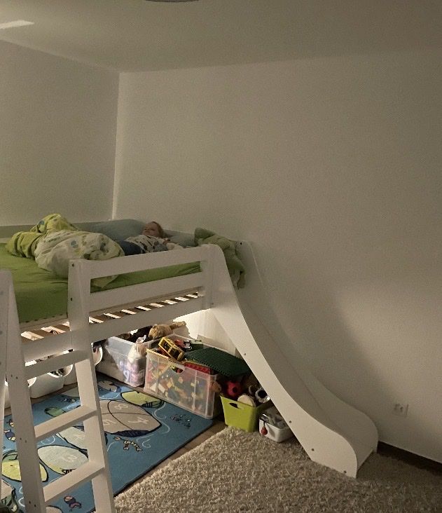 Letti: Hoppekids Premium 120x200 mit Rutsche weiss – Usato da Koblenz venduto da FamAllen