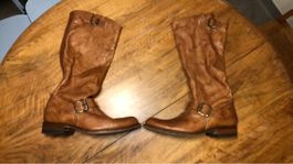 Braune Sendra Lederstiefel, Grösse 39