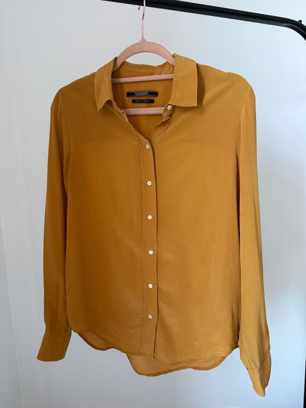 Maison Scotch Camicette: Maison Scotch Seidenbluse | 100% Seide | Ocker/Senf – Usato da Rotkreuz venduto da monzaa
