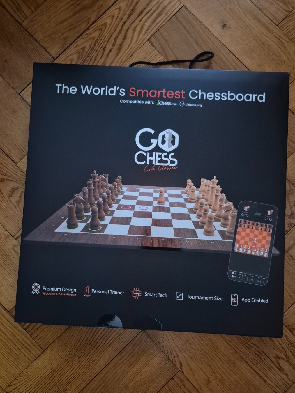 Giochi: Echiquier connecté Particula GoChess Lite Classic Bois – Nuovo e nell'imballaggio originale da Neuchâtel venduto da Andreas.Bach 1