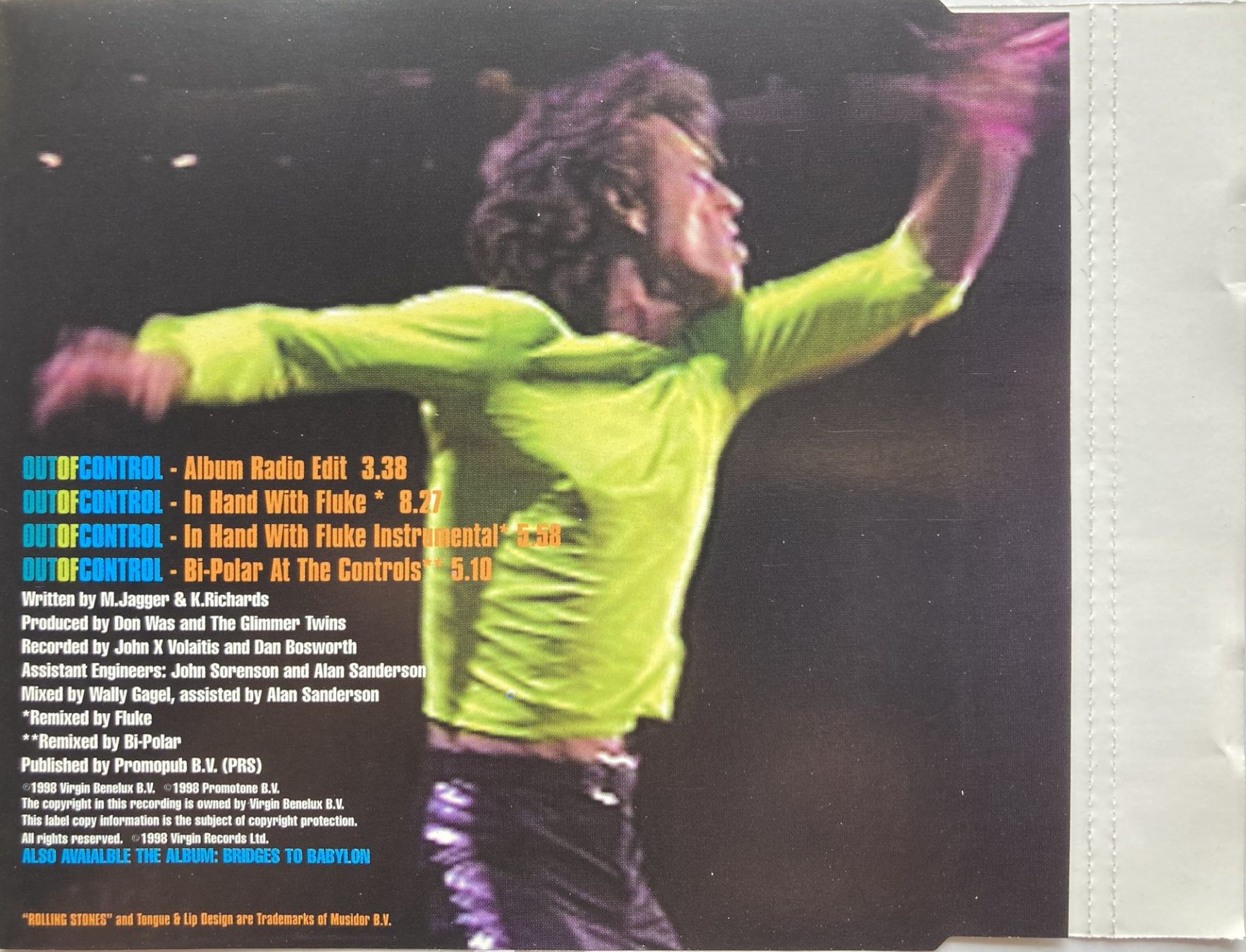 CD: ROLLING STONES - OUT OF CONTROL – Usato da Bottens venduto da hotter-than-hell 1