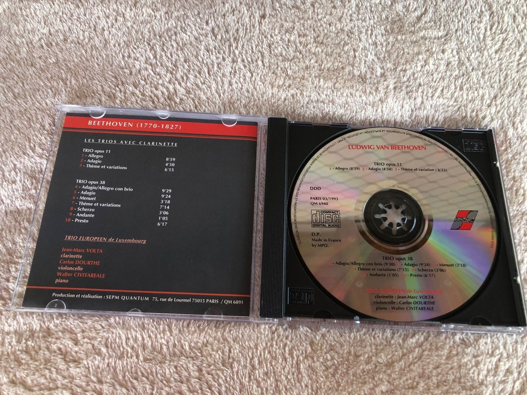 CDs: Beethoven: Les Trios avec clarinette, CD – D'occasion à Schübelbach par Dolly990_2 1