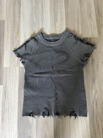 Cooles Sommer T-Shirt mit Streifen, Grösse one size