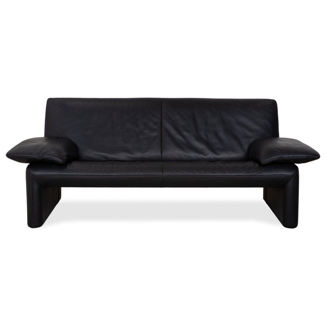 Jori Divani: Schwarze Ledercouch, 2-teilig, Top Zustand, Modern! – Usato da St. Gallen venduto da las_8dxj