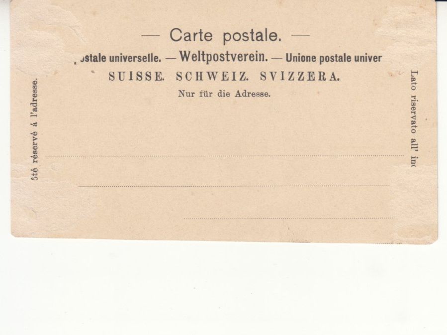 Cartoline postali: Saanen ca. 1900 – Usato da Bürglen TG venduto da StampGraf 1