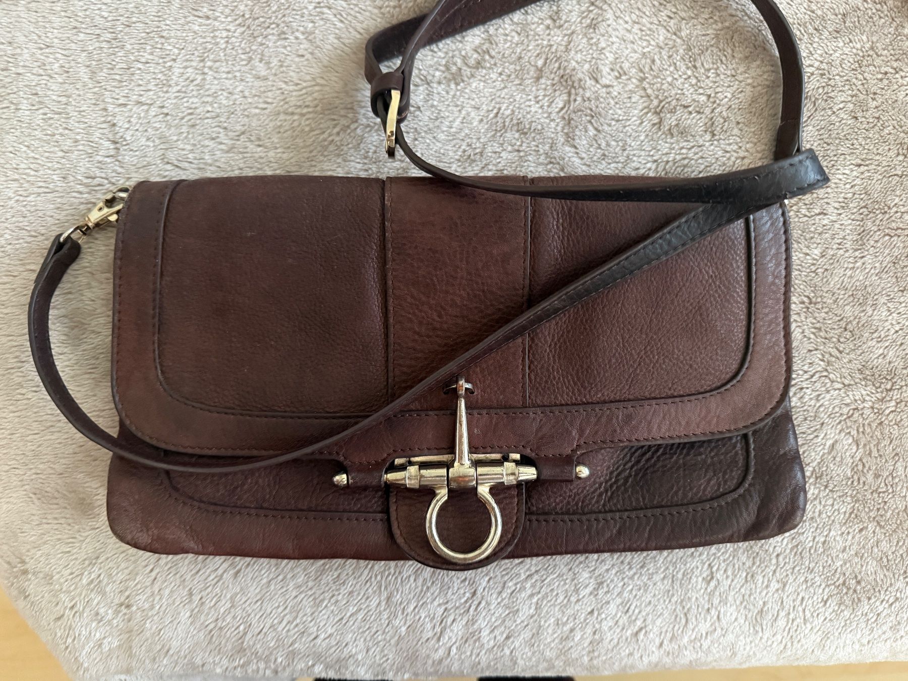 Borse da donna: Damen Leder Tasche dunkelbraun – Usato da Niederglatt ZH venduto da neunzehn82 9
