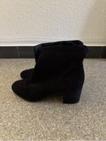 Bottines femme noires en daim taille 37