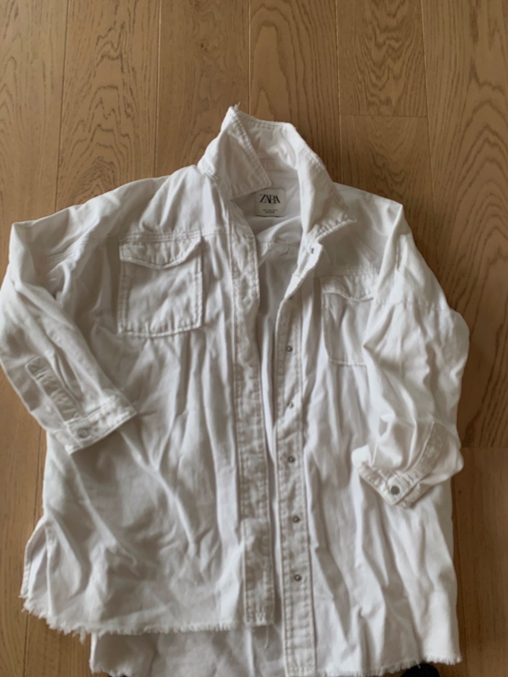 Zara Camicette: Zara Damen Hemd  weiss Baumwolle Gr. M – Usato da Kirchdorf AG venduto da coco123 4