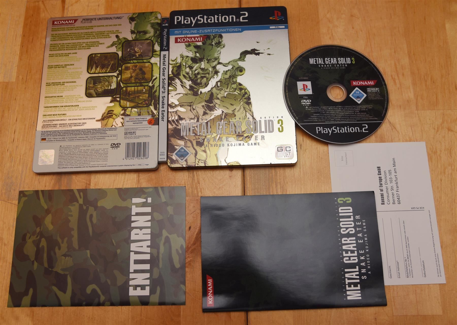 Giochi: Metal Gear Solid 3 (CIB) – Usato da Frenkendorf venduto da gelbeZinnie