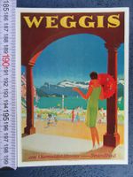 WEGGIS 4WALDSTÄTTERSEE STRANDBAD BELEBT REPRO 1930 LU AK