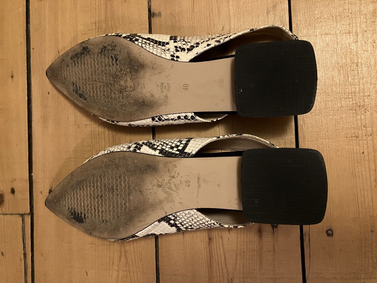 Globus Chaussures femmes: Leder Slingback Schlange, Grösse 40 – D'occasion à Basel par car_77z2 2
