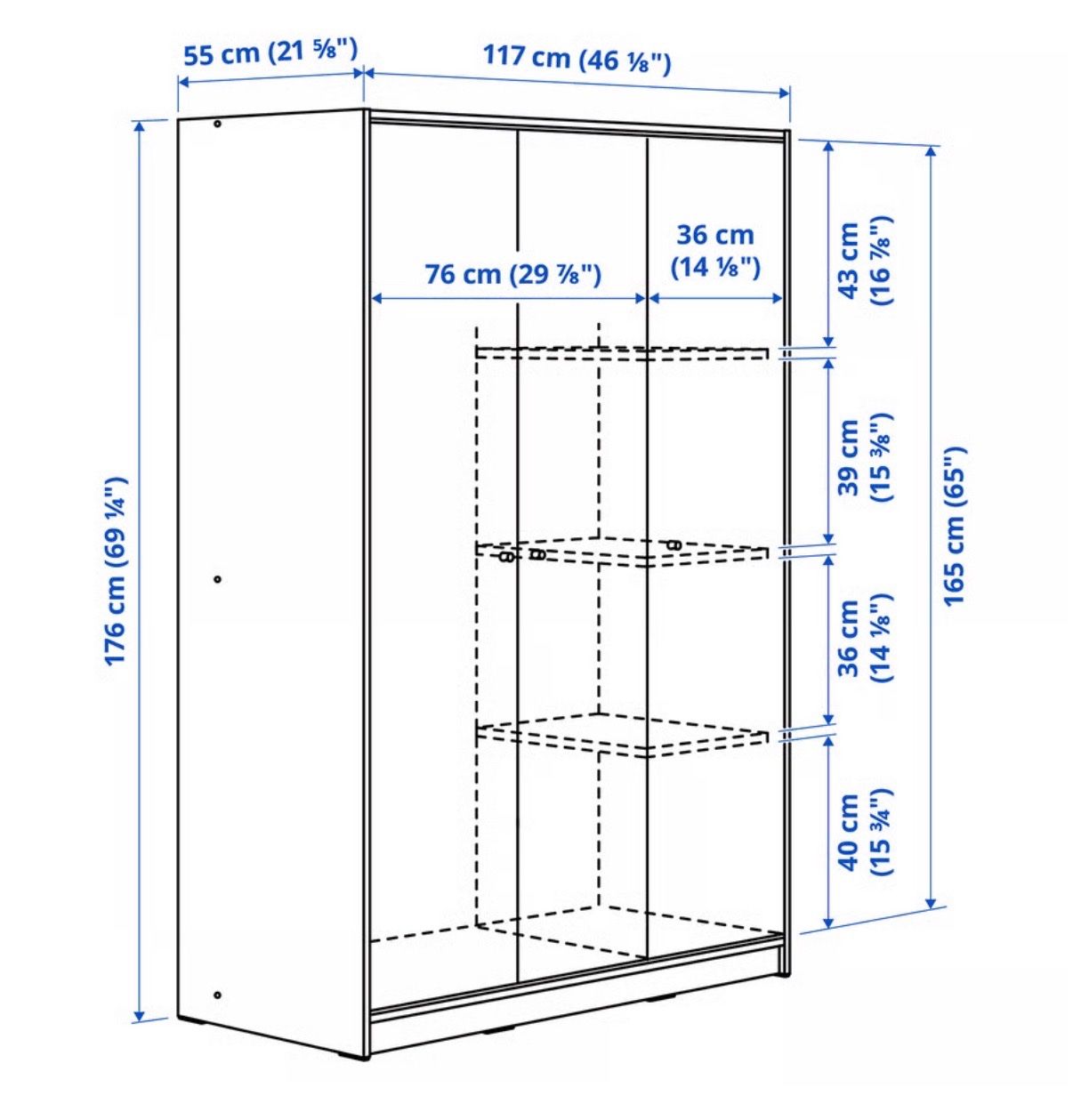 Ikea Schränke: Kleiderschrank Ikea – Gebraucht aus Glattpark(Opfikon) von Murphy2912 2
