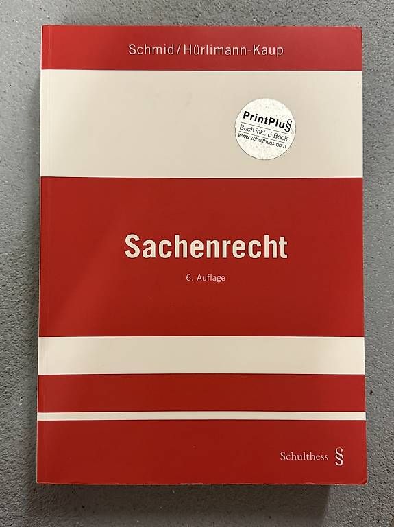 Bücher: Sachenrecht, 6. Auflage – Gebraucht aus Engelberg von alisha_02