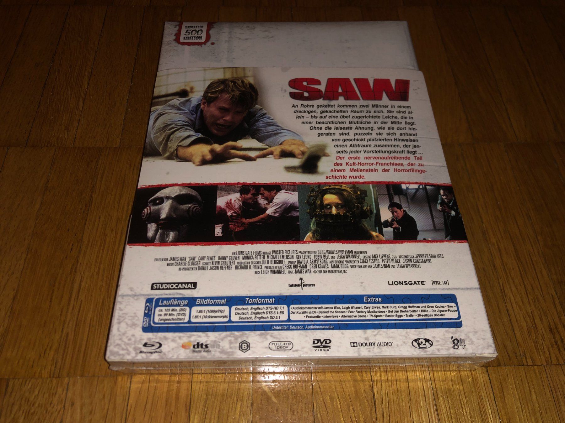 Tutti i DVDs: Saw - MEDIABOOK - WATTIERT - UNRATED – Nuovo e nell'imballaggio originale da Basel venduto da havsok 1