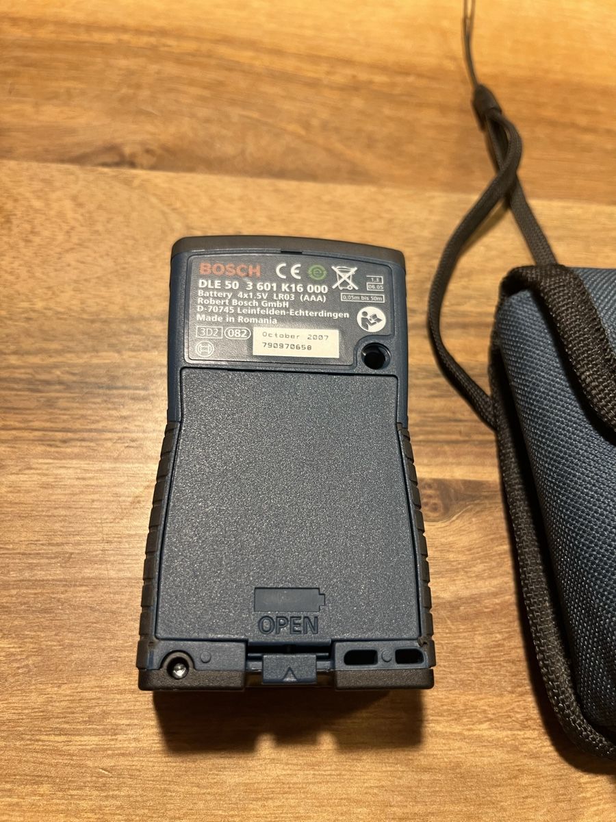 Bosch Mesurer: BOSCH DLE 50 PROFESSIONAL Distanzmesser mit Tasche – Neuf (Voir description) à Würenlos par KLG_3TBs 4