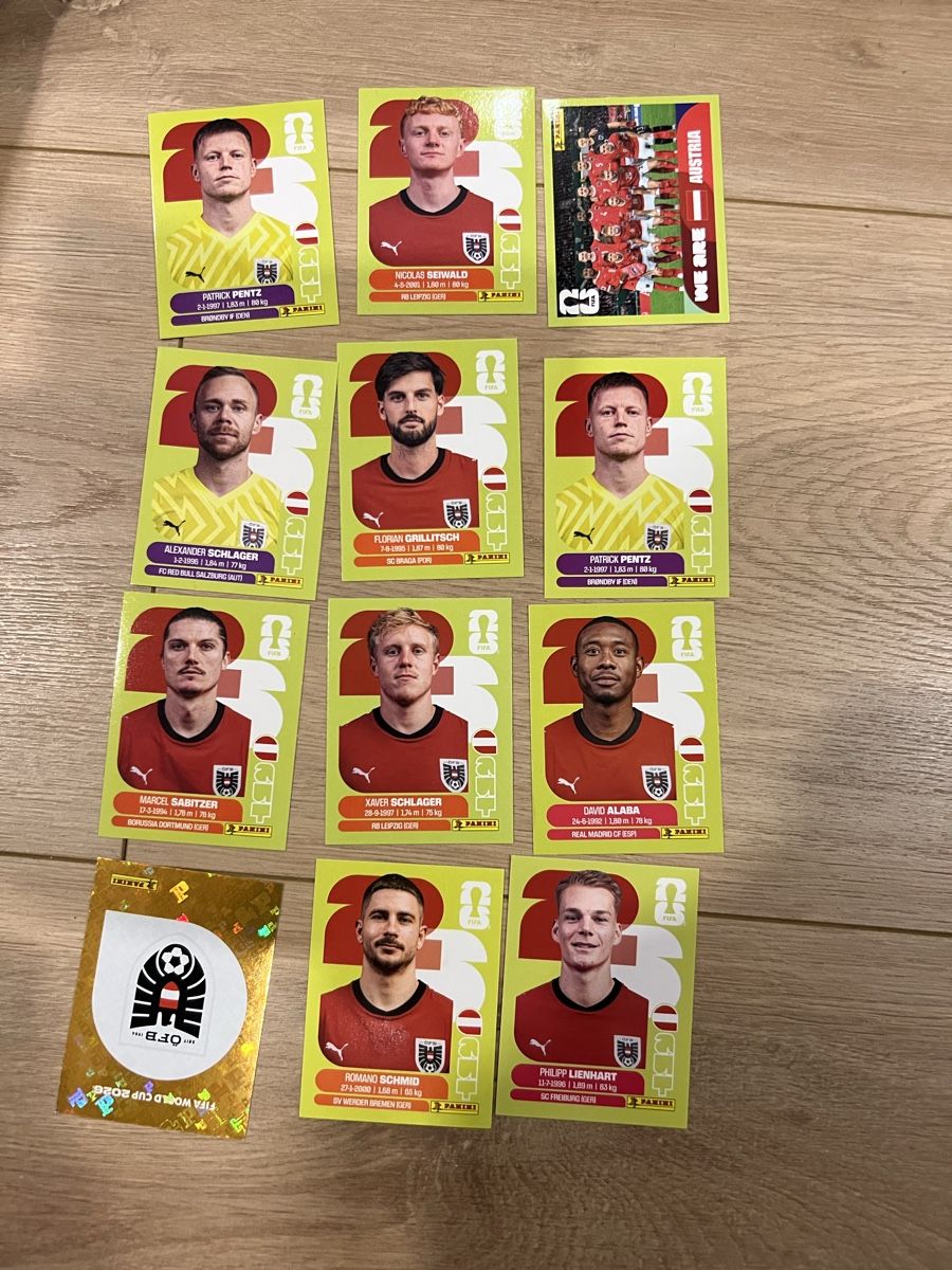 Panini Carte collezionabili: Fussball Stickerset Panini AUT  Neu – Nuovo (secondo la descrizione) da Dornach venduto da SO1