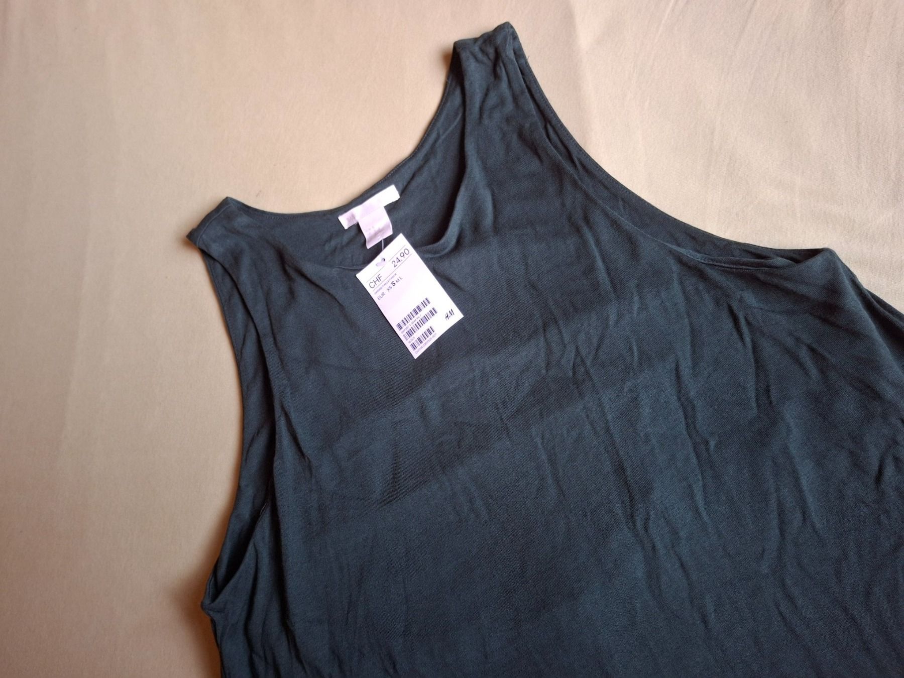 H&M Kleider: Robe verte foncée fluide taille S marque H&M – Neu (gemäss Beschreibung) aus Villiers von san_jn5w 3
