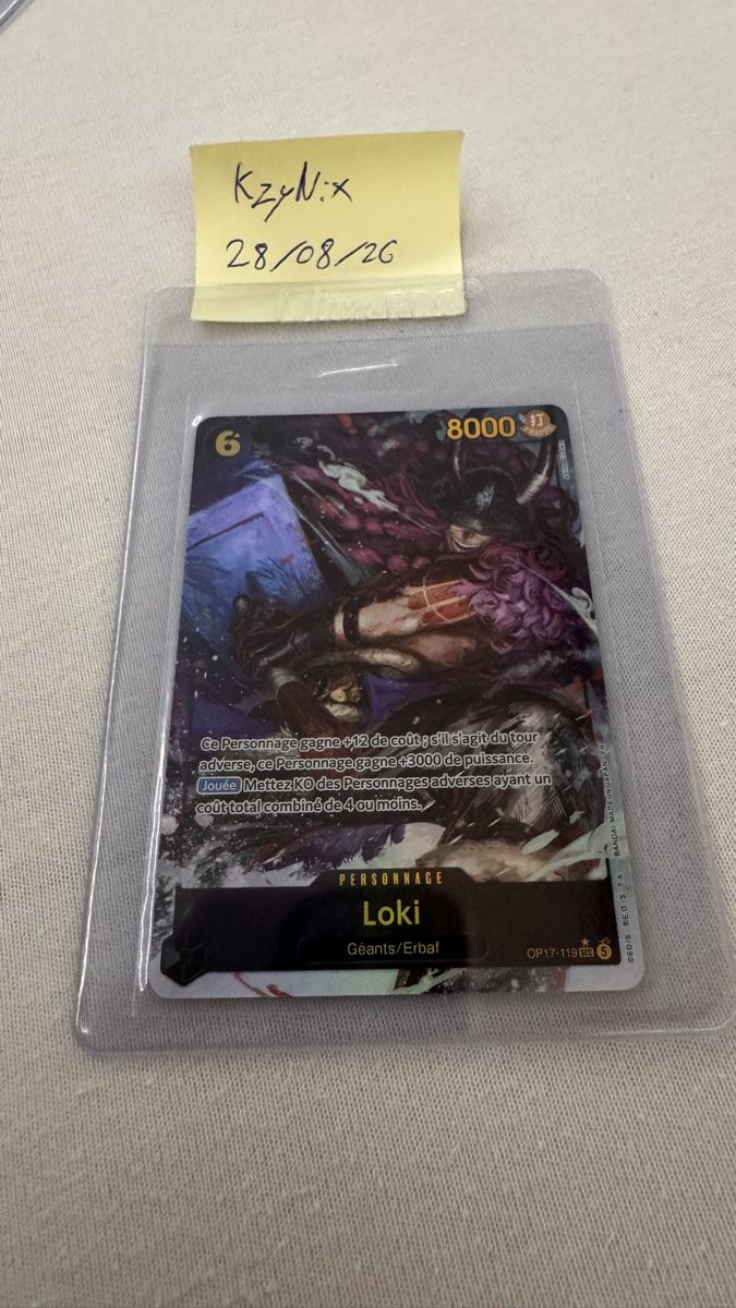 Bandai Sammelbilder & Trading cards: Loki SEC ALT - OP17-119 – Neu (gemäss Beschreibung) aus Vouvry von KzyNix