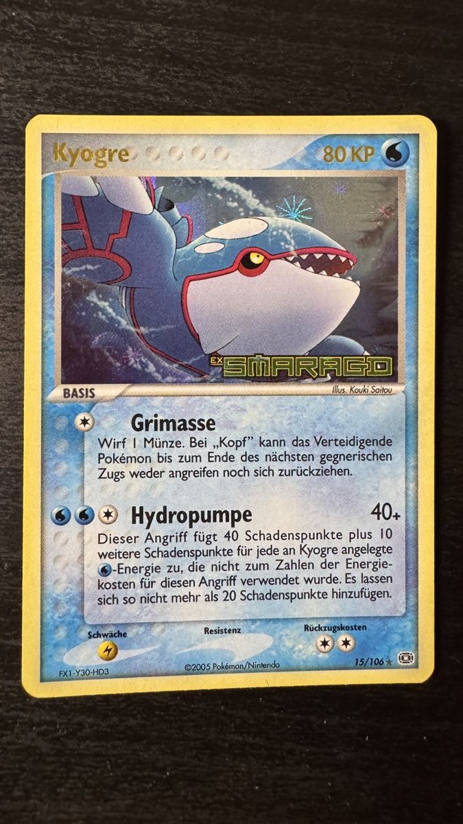 Pokémon Carte collezionabili: Kyogre Holo reverse Ex emerald 15/106 – Usato da Belprahon venduto da Rob_ain