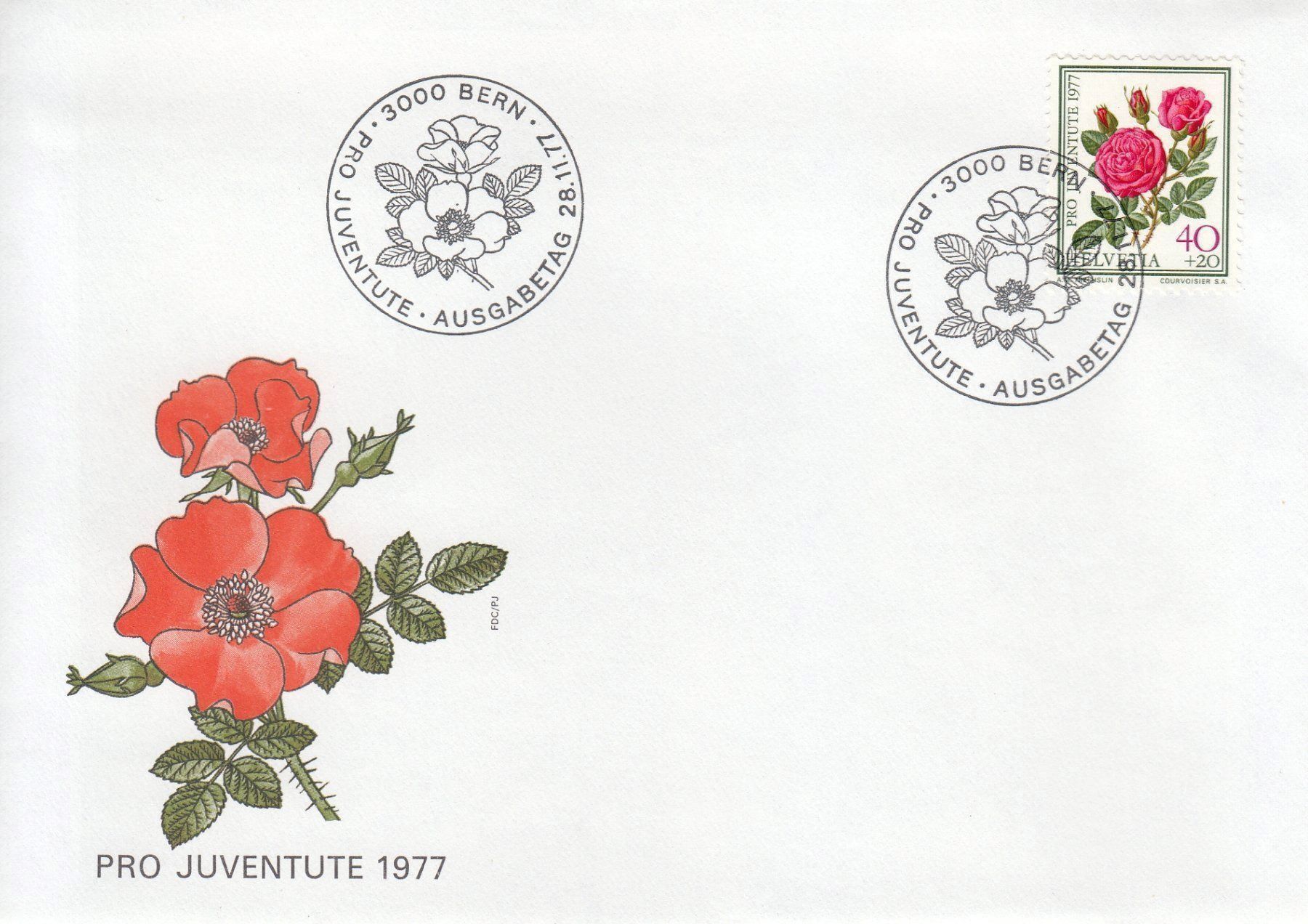 Tutti i francobolli: 1977 Pro Juventute 4 FDC – Usato da Spreitenbach venduto da Mustang_1105 1
