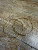 Goldene grosse Hoops
