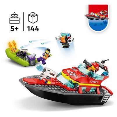 Lego Kit di costruzioni: LEGO City 60373 Feuerwehrboot – Nuovo e nell'imballaggio originale da Oensingen venduto da Liquidations-Shop 1