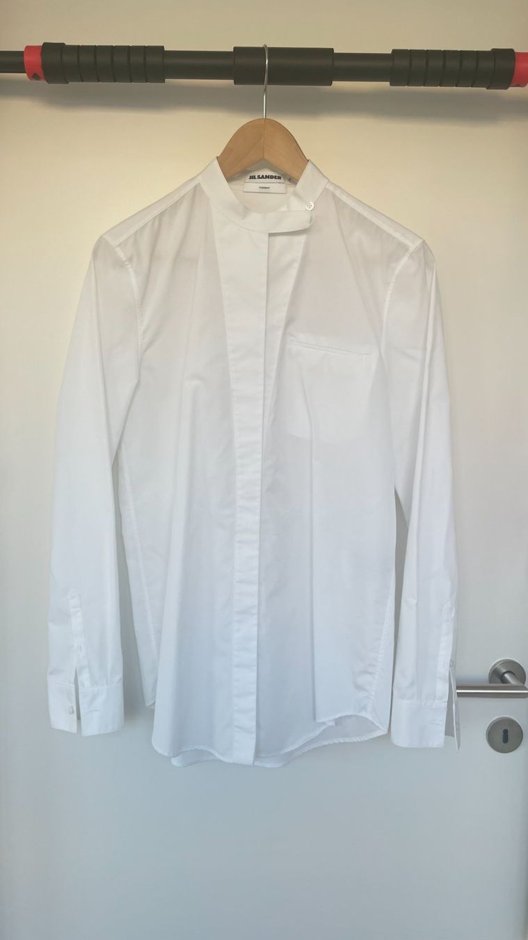 Jil Sander Blusen: Jil Sander "Tuesday" Hemd Weiss – Gebraucht aus Zürich von BaharB
