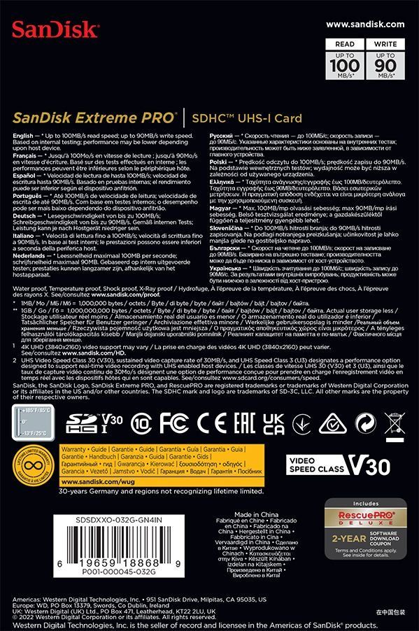 Sandisk Speicherkarten: SanDisk Extreme Pro 100MB/s SDHC 32GB – Neu und originalverpackt aus Niederurnen von mowgli_1963 4