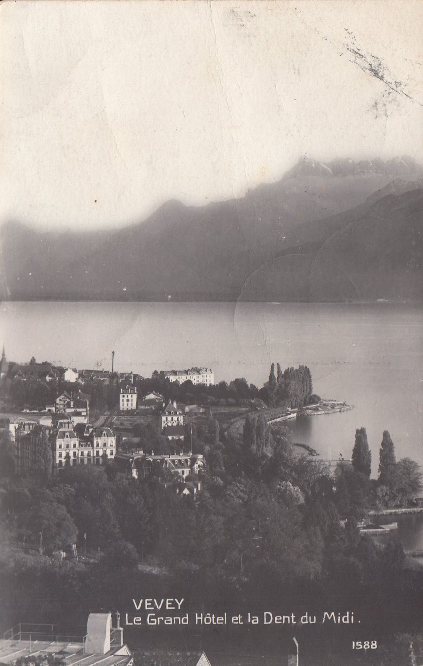 Cartoline postali: Vevey 1913 – Usato da Bürglen TG venduto da StampGraf