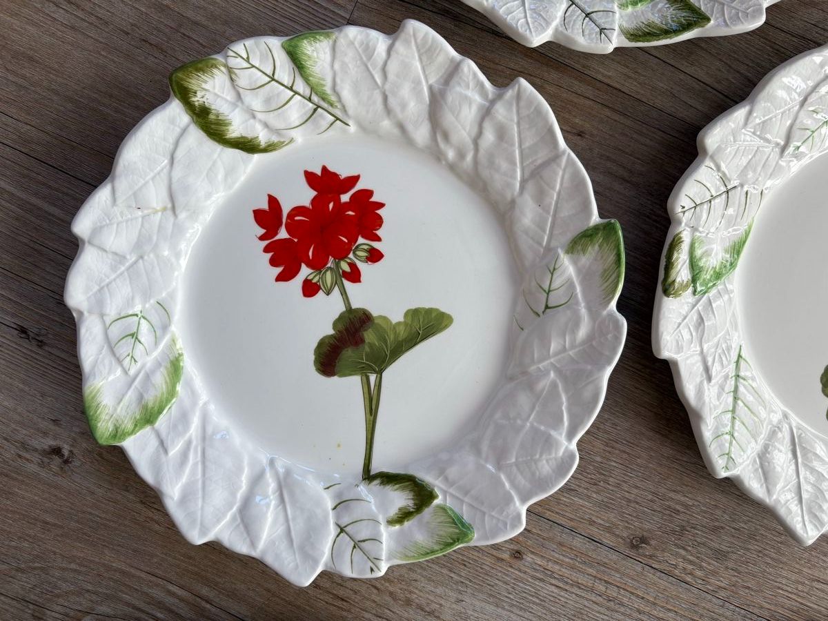 Piatti: Rare: Este Ceramiche Teller - Dekor Géranium - Italy – Usato da Zweisimmen venduto da Domii 2