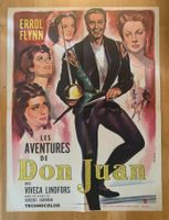 Original Plakat 1948 Eroll Flynn als Don Juan