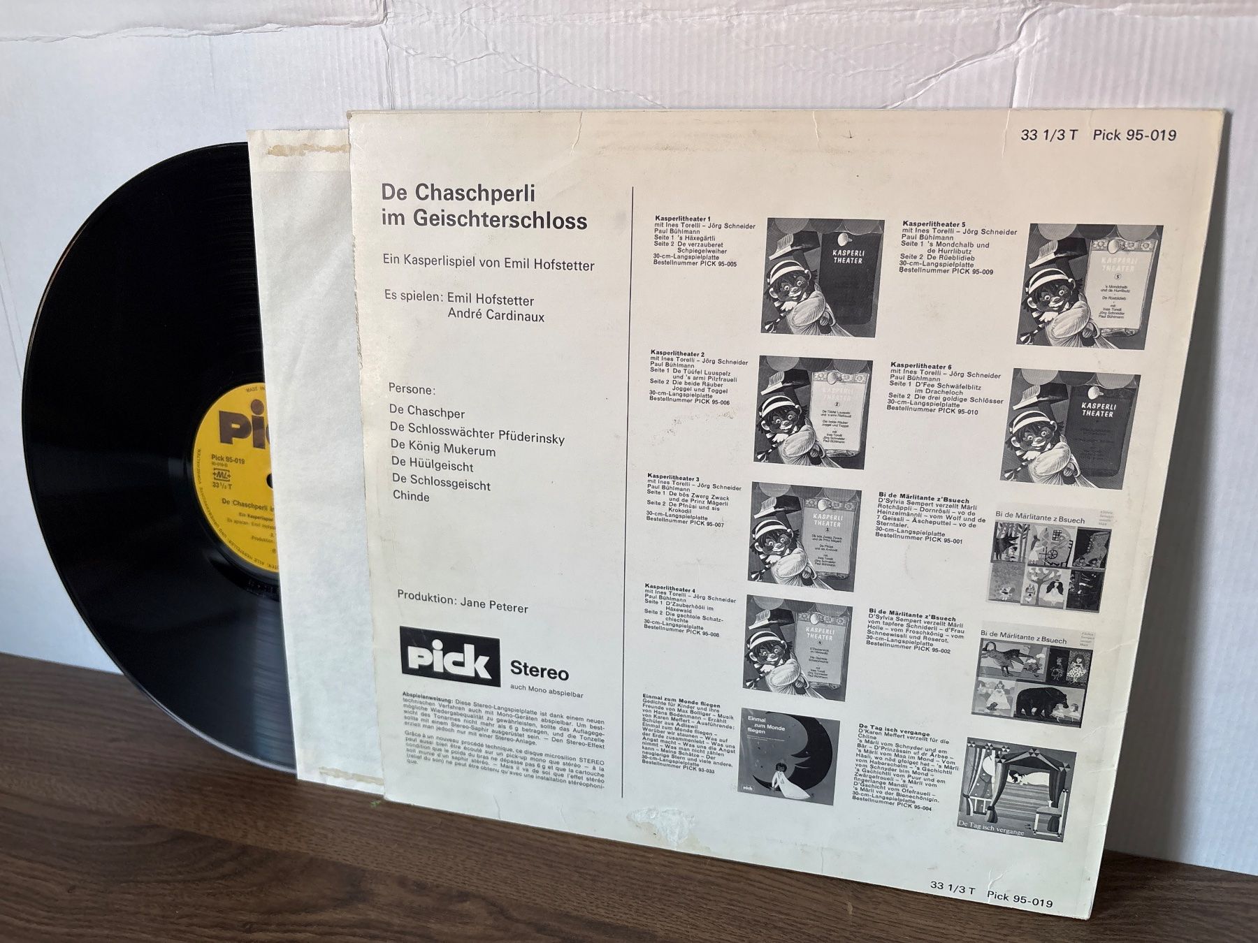 Dischi in vinile: De Chaschperli im Geischterschloss - LP - Pick - 1971 – Usato da Andwil SG venduto da Rainboli 1