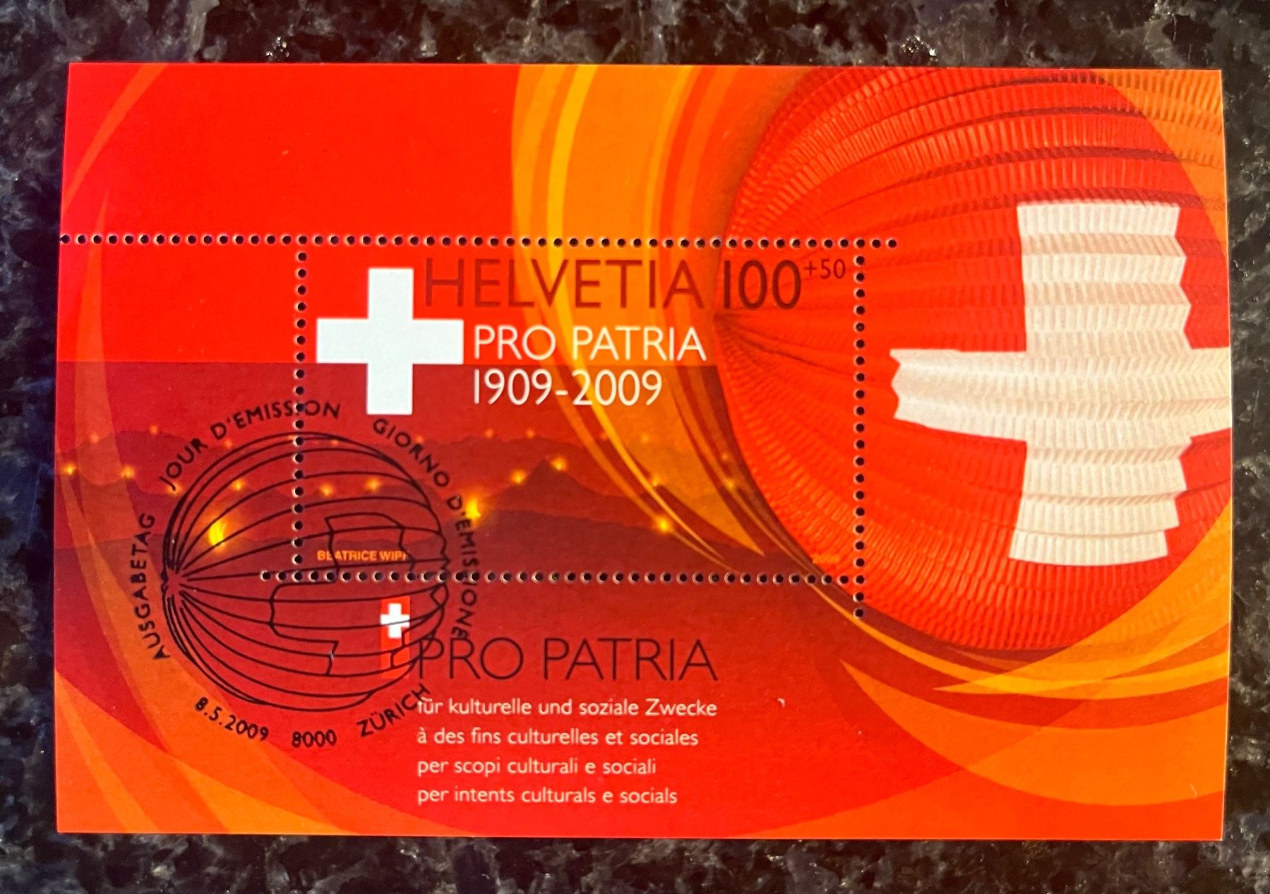 Tutti i francobolli: Bundesfeierblock IV mit ET-Stempel – Nuovo (secondo la descrizione) da Freidorf TG venduto da ern_7s68